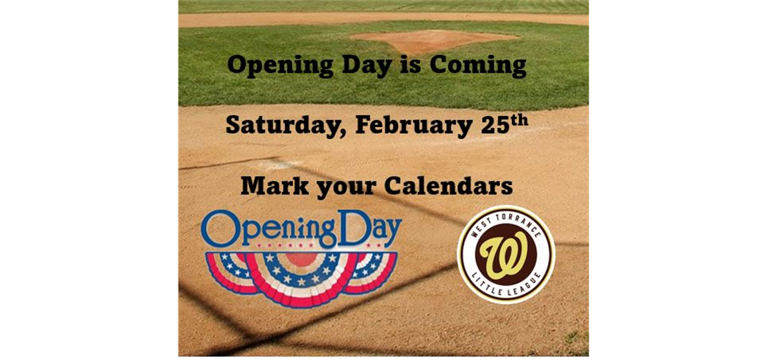 2023 Opening Day is Saturday, February 25th 
